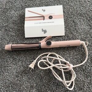 L'ange Le Clip 32mm Curling Iron Blush Pink Digital Temp Display
